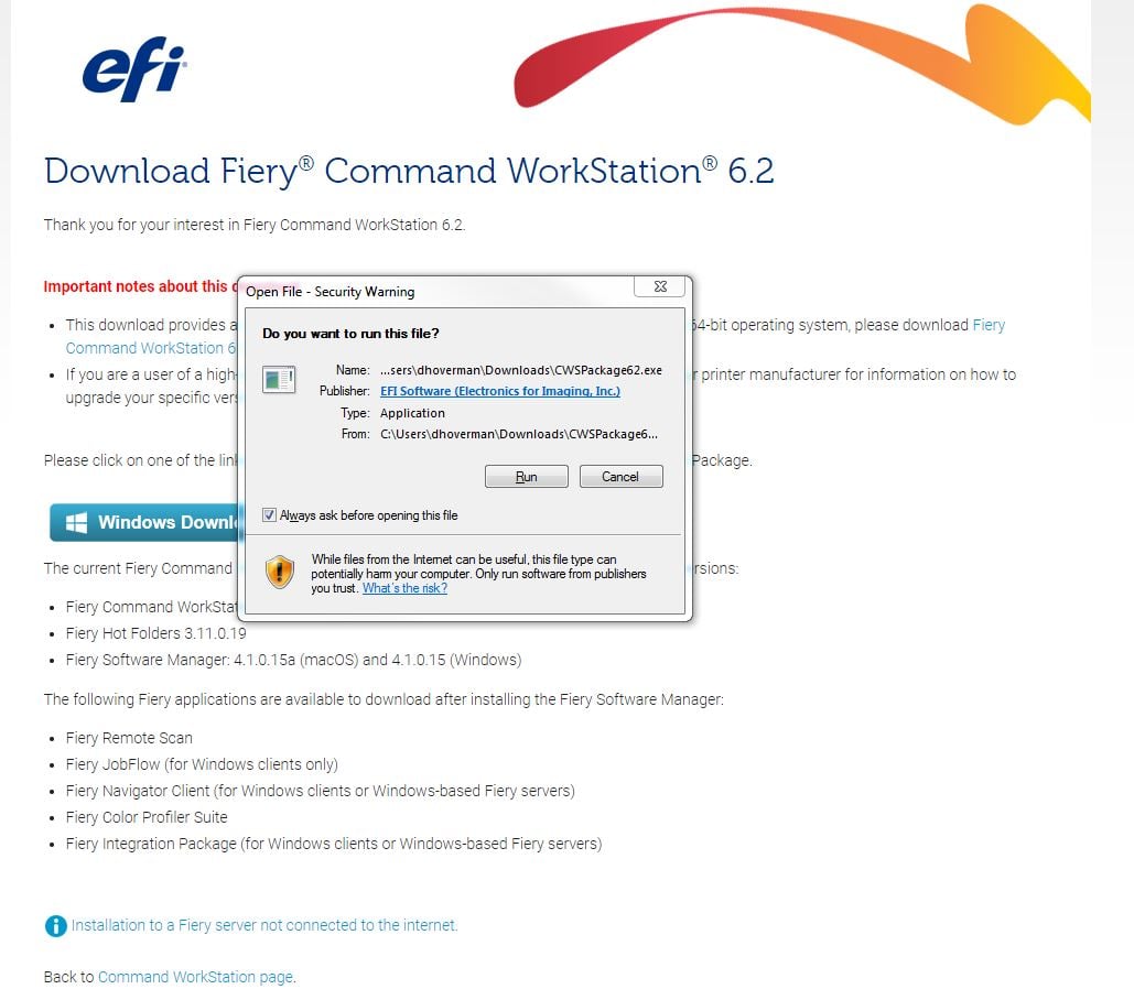 Fiery workstation 6 какие принтеры поддерживает